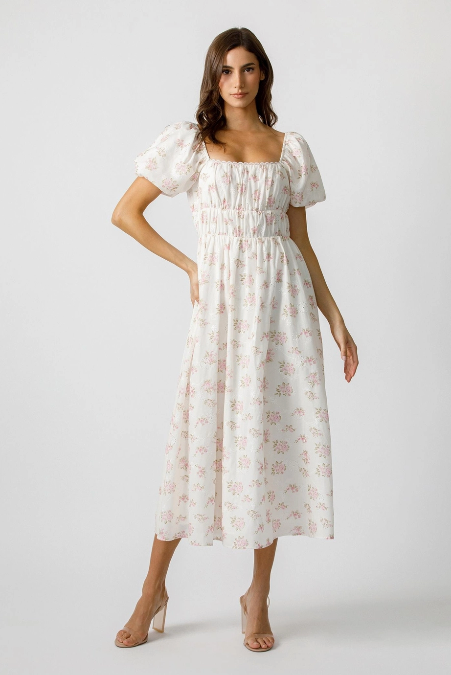 Rosewood Reverie Floral Midi Dress
