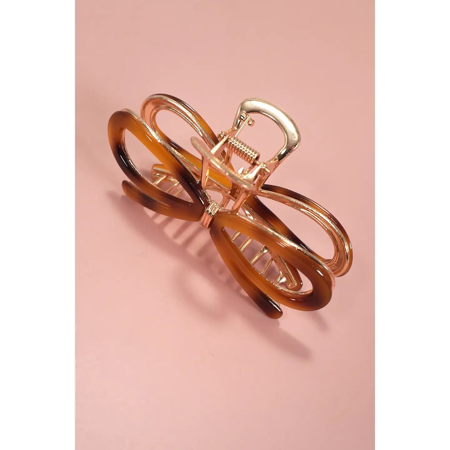 The Blushing Bow Clip - Tortoise