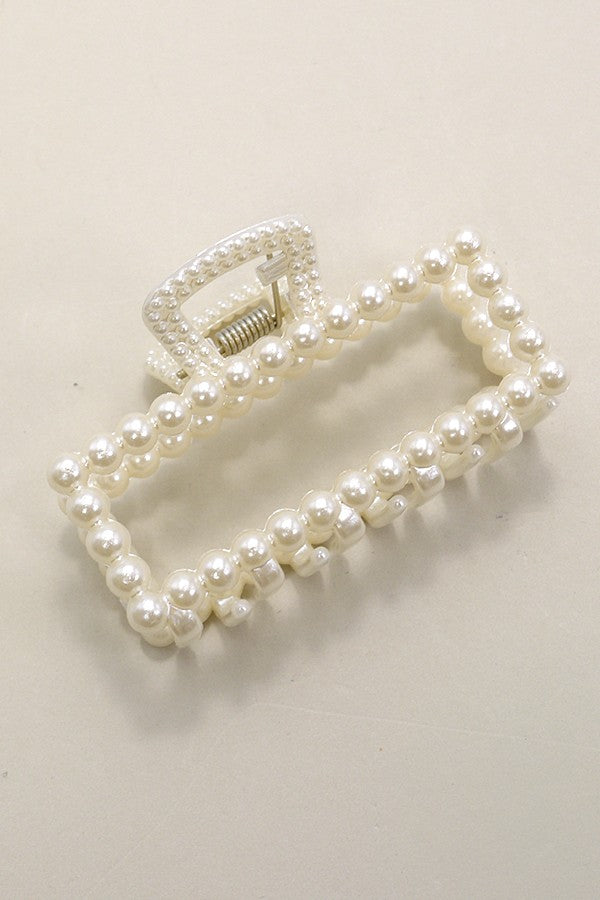Pearl Hair Claw Clip (Rectangle) – Rye Bell display picture 1
