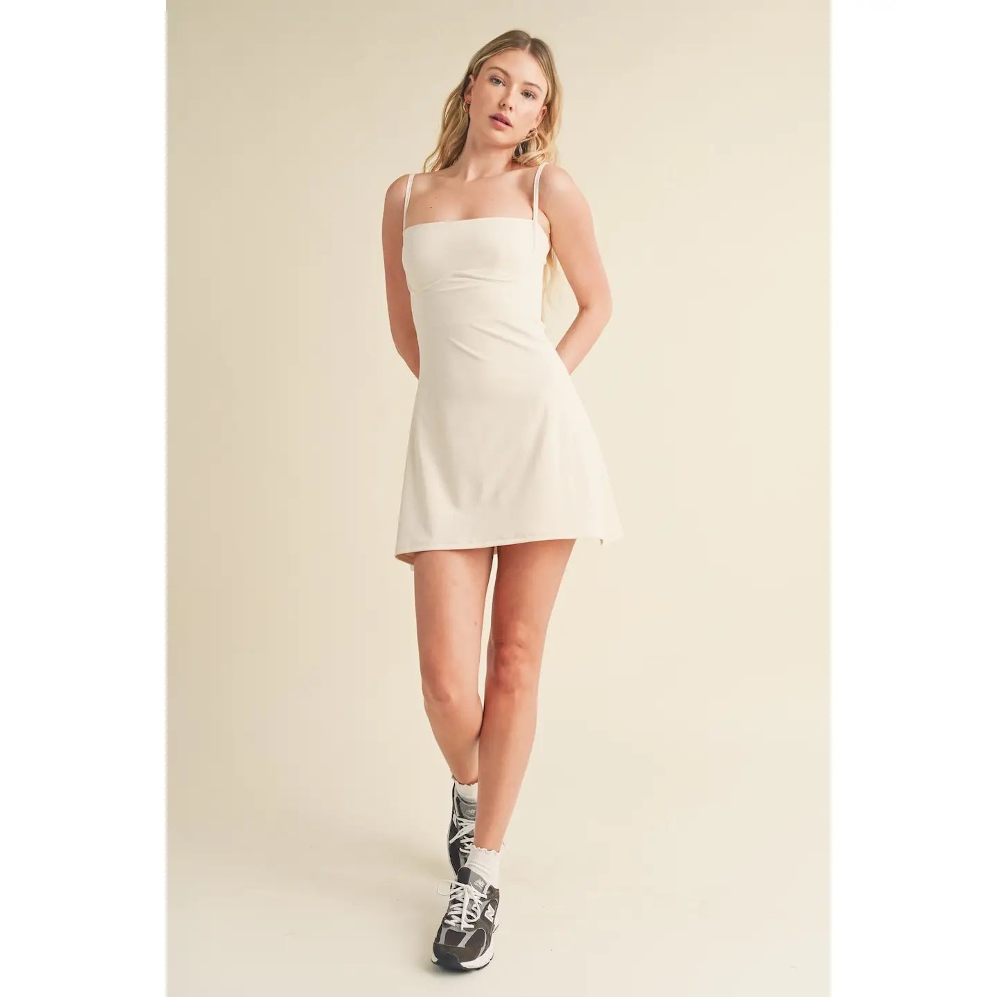 Amare Athletic Dress in Cream