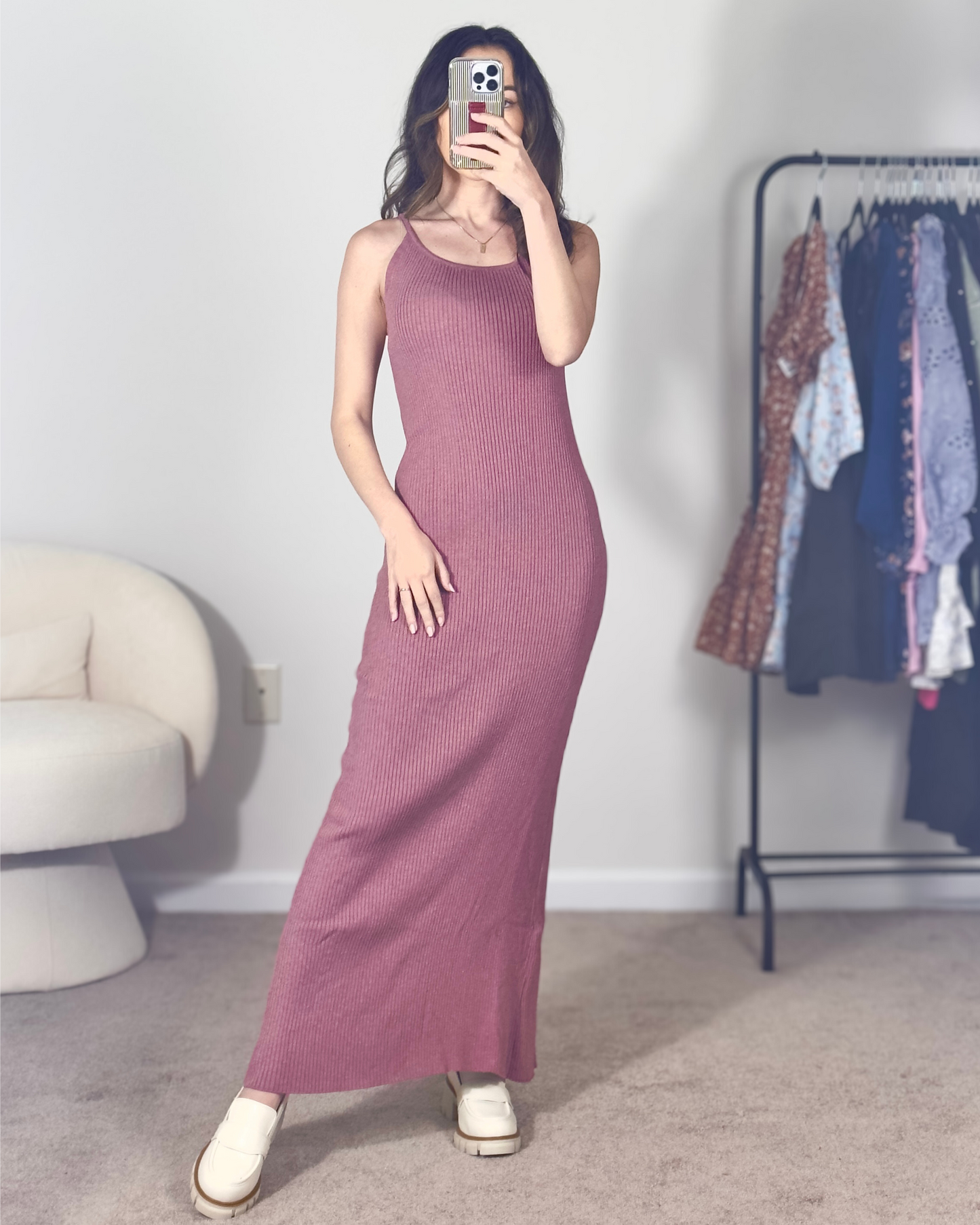 xs, s, m | new with tags francesca's rib knit maxi dress