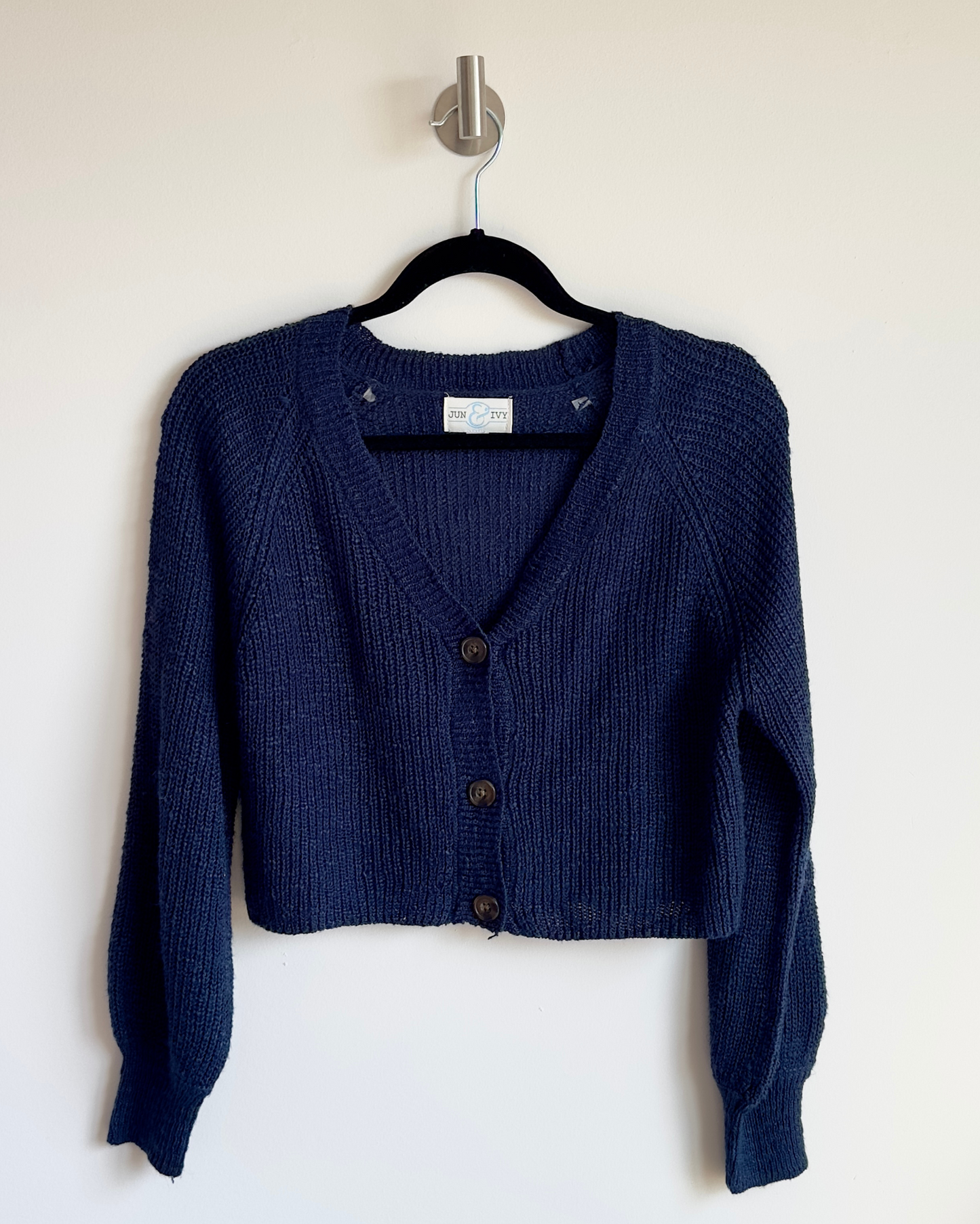 XS | new without tags francesca's navy cardigan