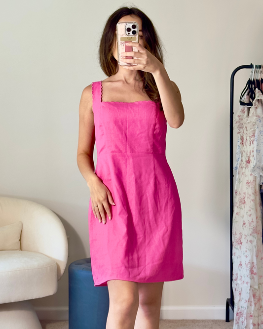 m | new with tags altar'd state Skye scallop dress in pink