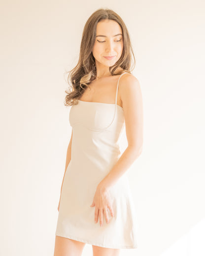 Amare Athletic Dress in Cream