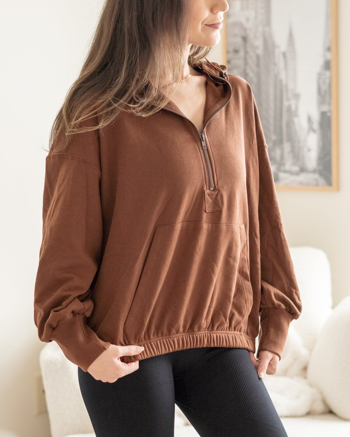 Nyx Essential Pullover in Cinnamon
