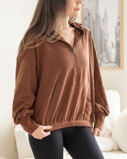 Nyx Essential Pullover in Cinnamon