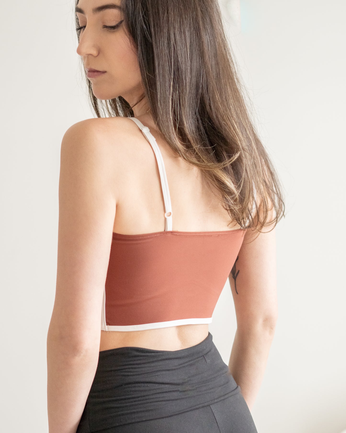 Cyrus Sculpting Bra Tank in Cinnamon