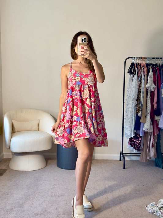 XS | new with tags altar'd state vibrant floral dress