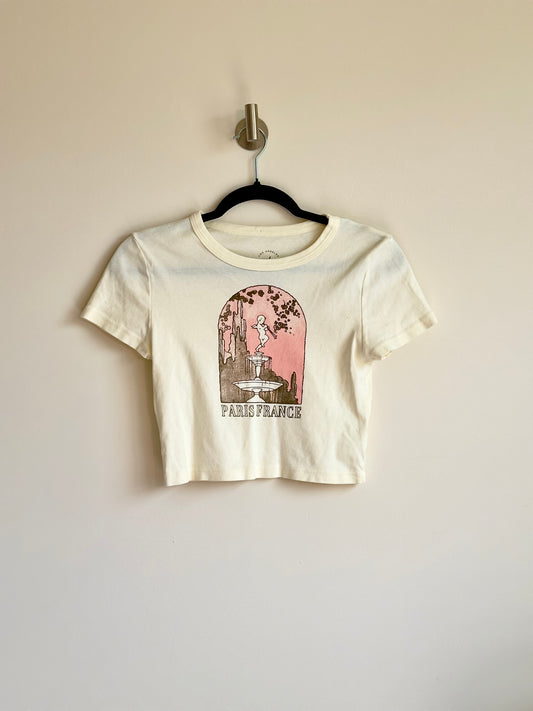 s | pacsun Paris baby tee