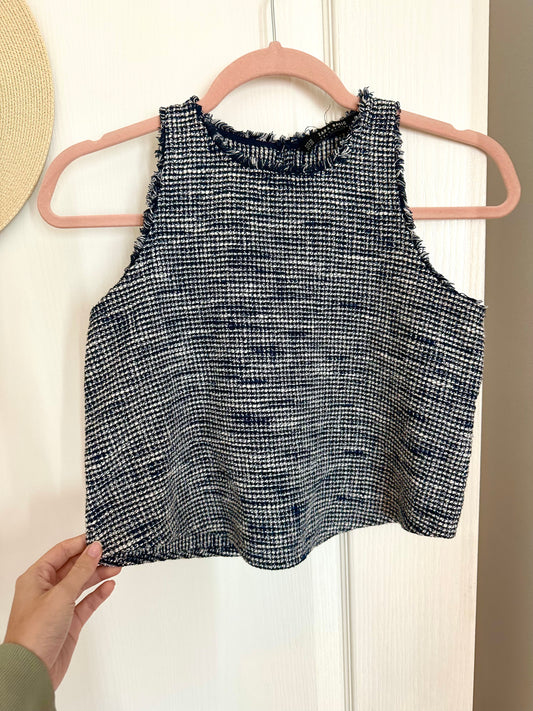 xs | zara tweed style tank