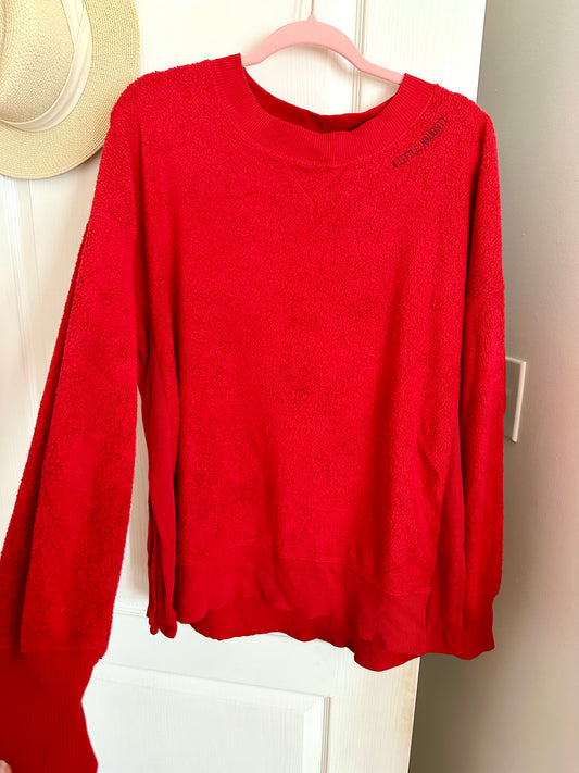 m | aerie holiday season pullover