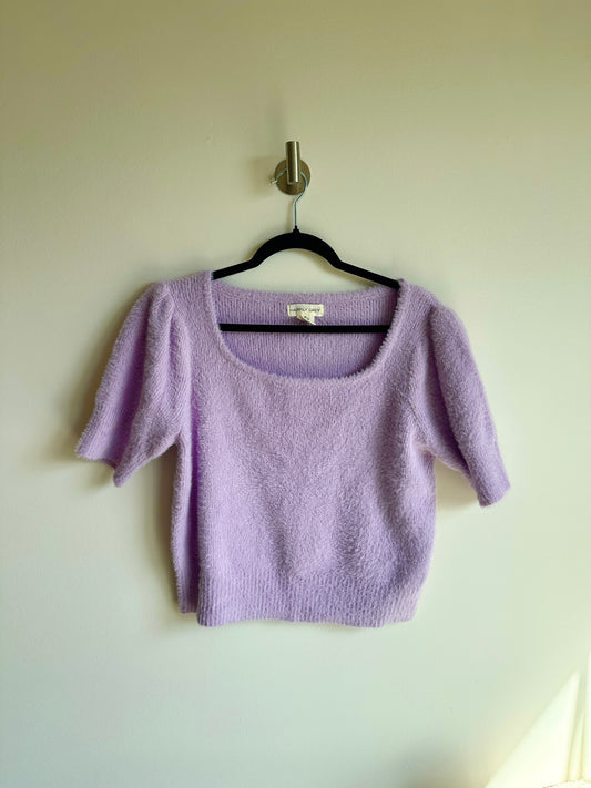 l | lavender sweater top