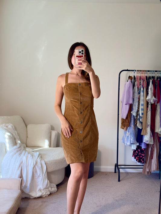 s tall | hollister corduroy button down dress