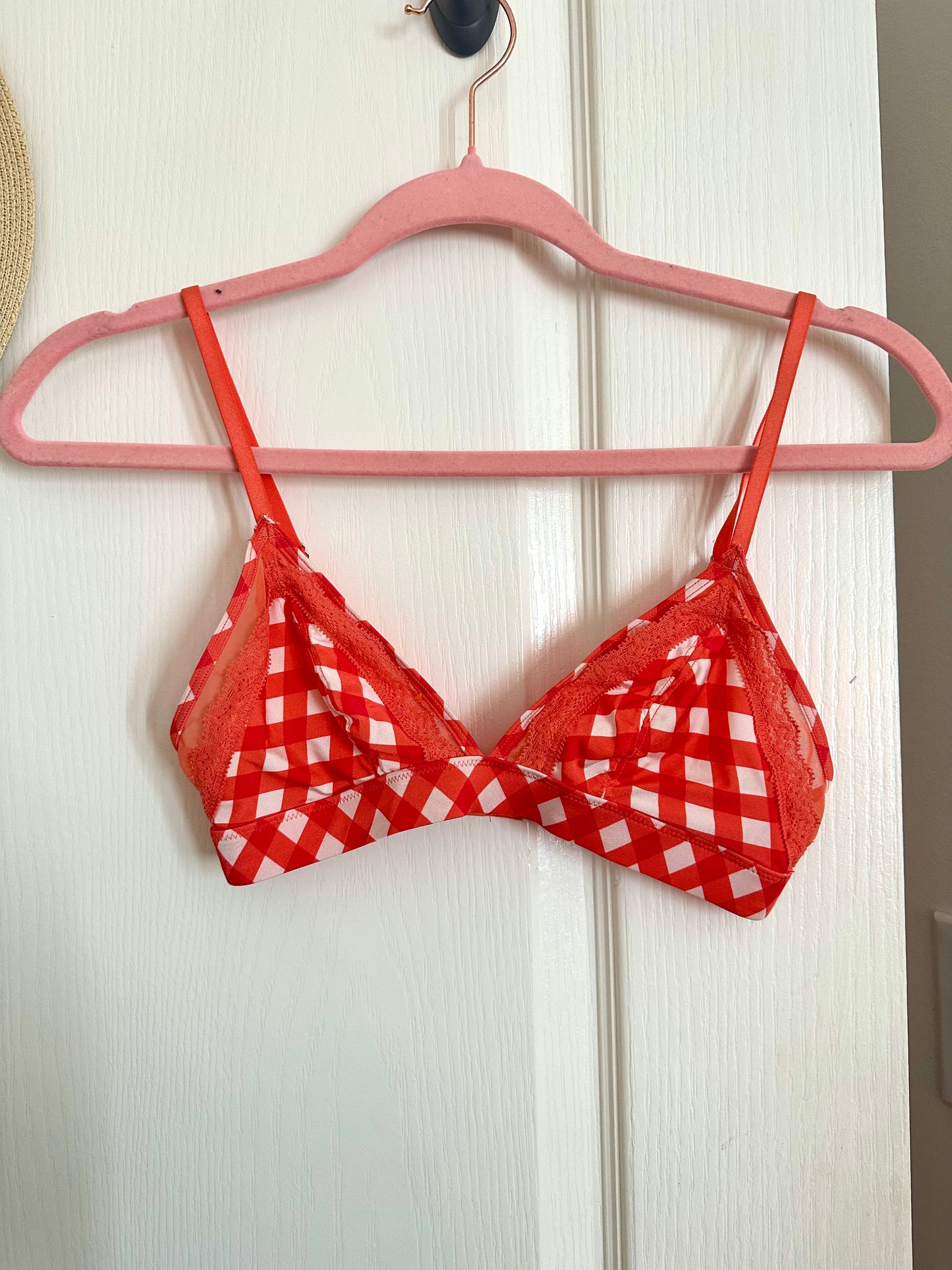 xs | aerie gingham bralette