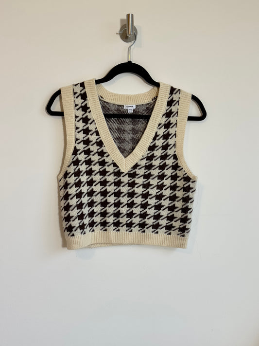 XS | patterned sweater vest