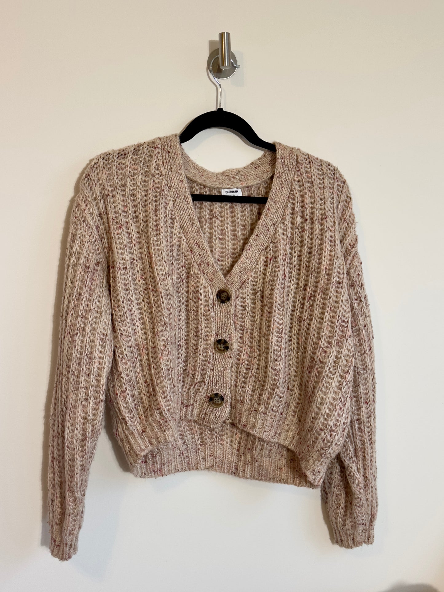 l | new without tags cozy marled cardigan