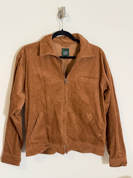 XS | wild fable rust zip up shacket