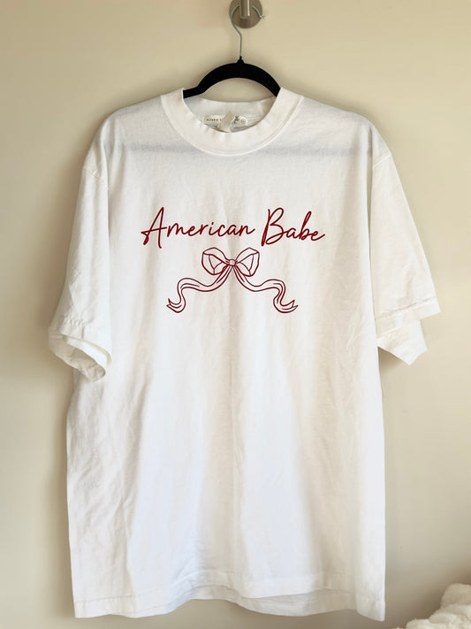 l | new with tags altar'd state american babe oversized graphic tee