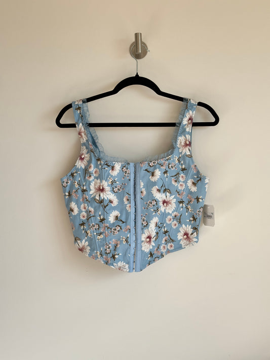 xl | new with tags altar'd state floral corset hook & eye