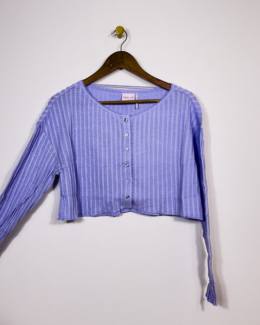 xs & small | new urban outfitter's out from under ribbed cardigan in blue