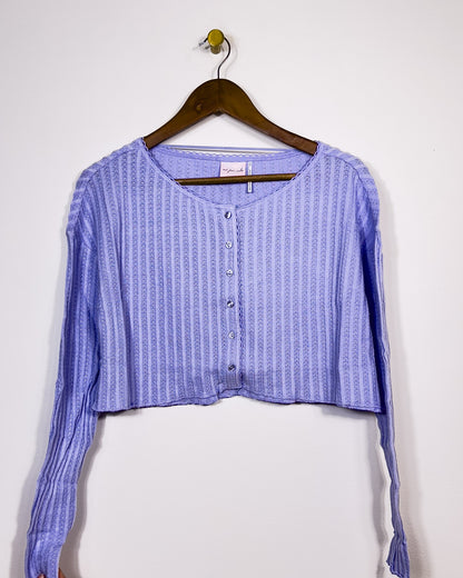 xs & small | new urban outfitter's out from under ribbed cardigan in blue