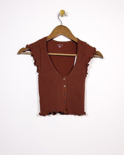 m/l/xl | new urban outfitter's chocolate seamless top