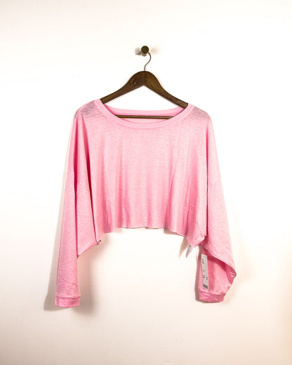 xs, s, m | new with tag's urban outfitters cozy cropped tee - pink