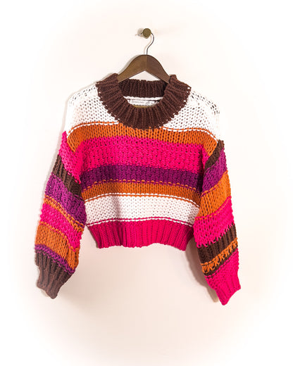 xs | new with tags chunky knit vibrant sweater