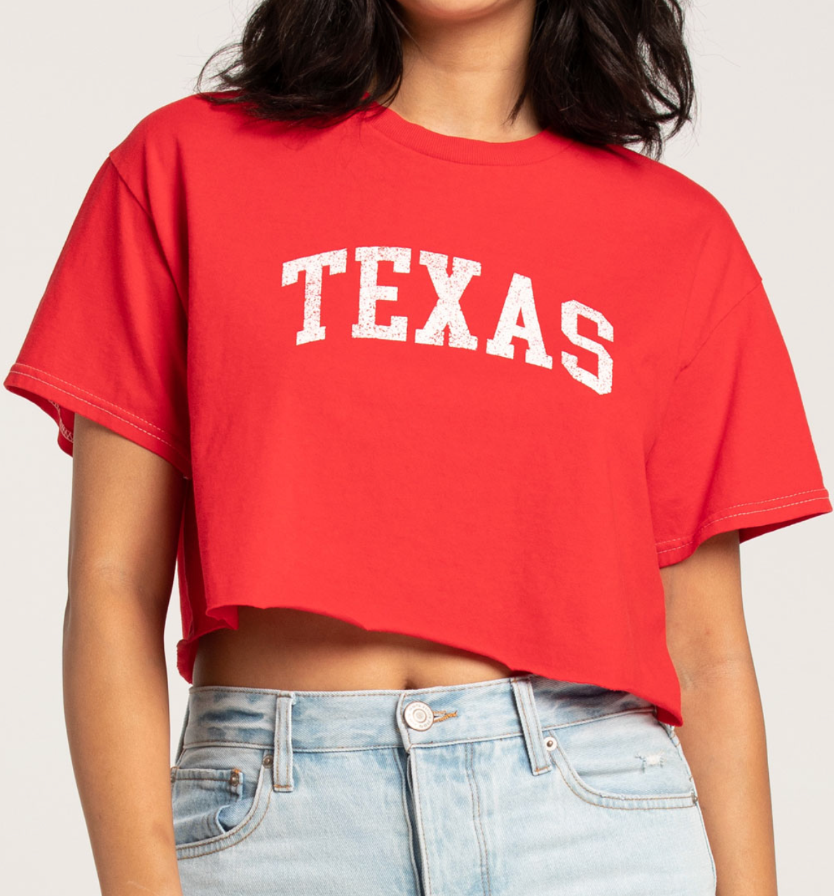 l | new texas cropped tee