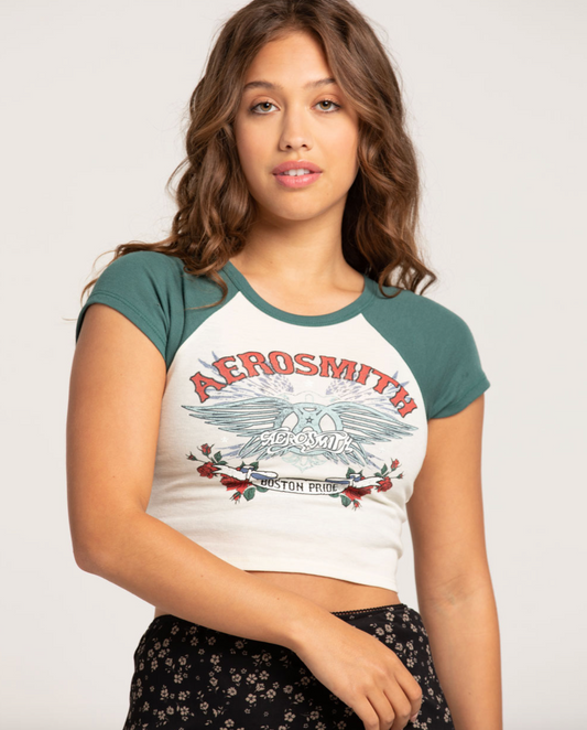 l & xl | new with tags aerosmith baby tee