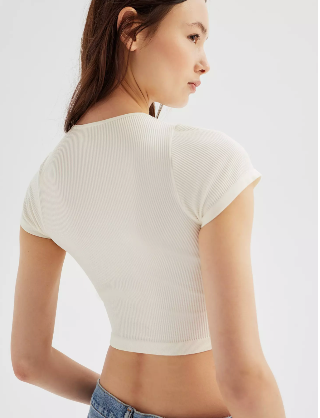 xs/s | urban outfitters new with tags ribbed seamless white top