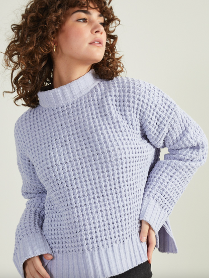 xs & m | new with tags altar'd state chenille periwinkle sweater