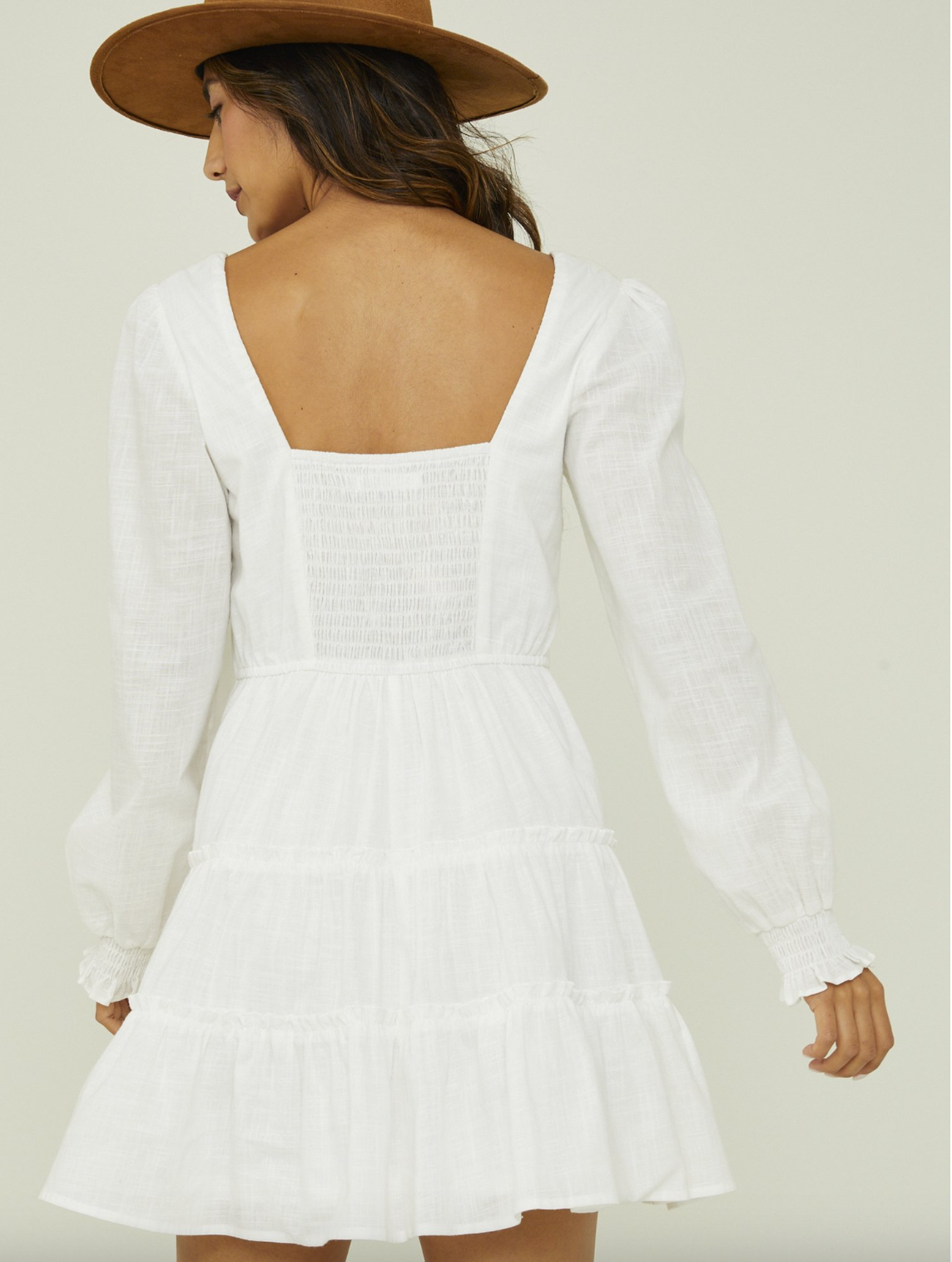 xs, s, m, l | new with tags altar'd state lined white linen-like dress