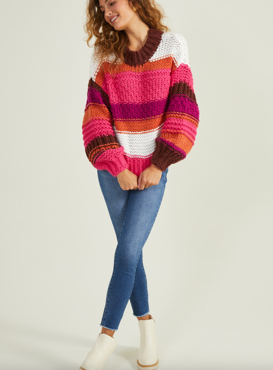 xs | new with tags chunky knit vibrant sweater