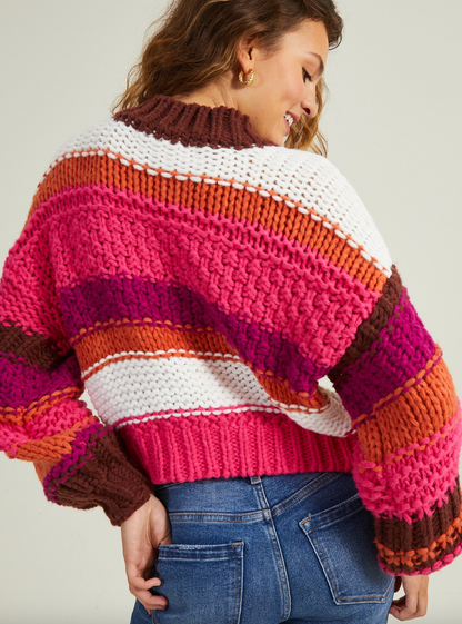 xs | new with tags chunky knit vibrant sweater