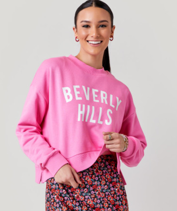 xl | francesca's new with tags beverly hills bubblegum pink pullover