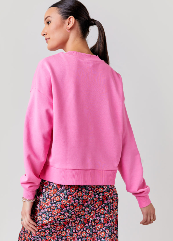 xl | francesca's new with tags beverly hills bubblegum pink pullover