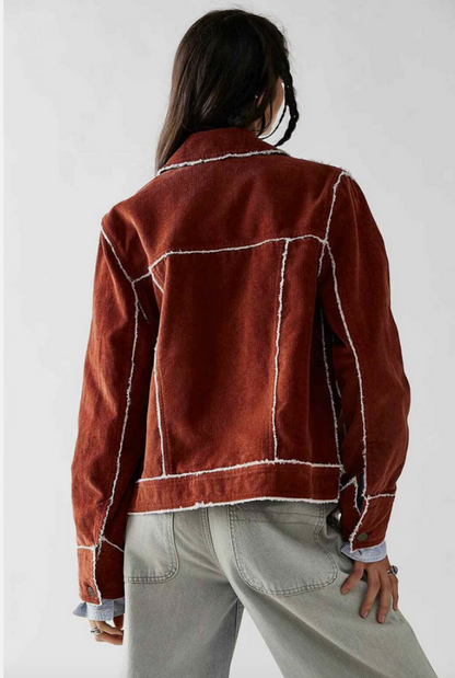 xs | free people intentionally frayed heartland workwear corduroy jacket