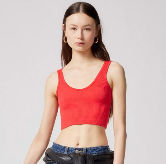 m & l | new with tags urban outfitters red seamless tank