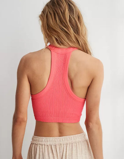 XS, s, m, l | new with tags aerie seamless high neck bra top