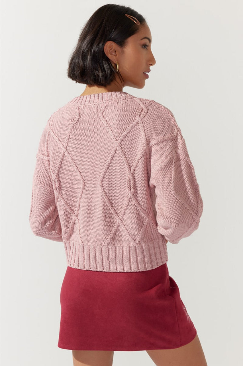 l & xl | new with tags francesca's cable knit sweater