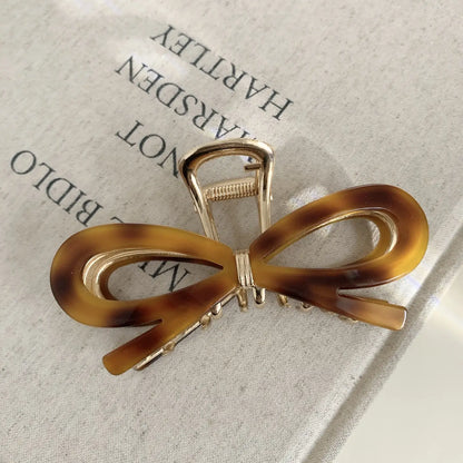 The Blushing Bow Clip - Tortoise