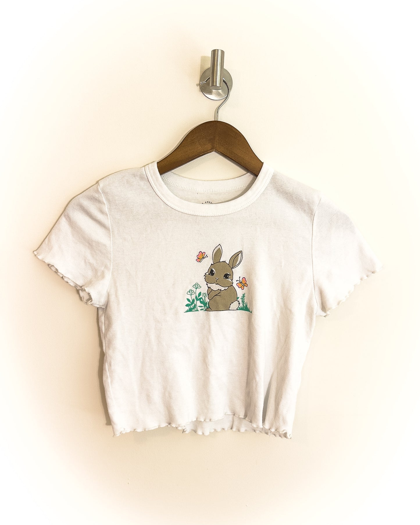 s | pacsun lettuce edge bunny graphic top