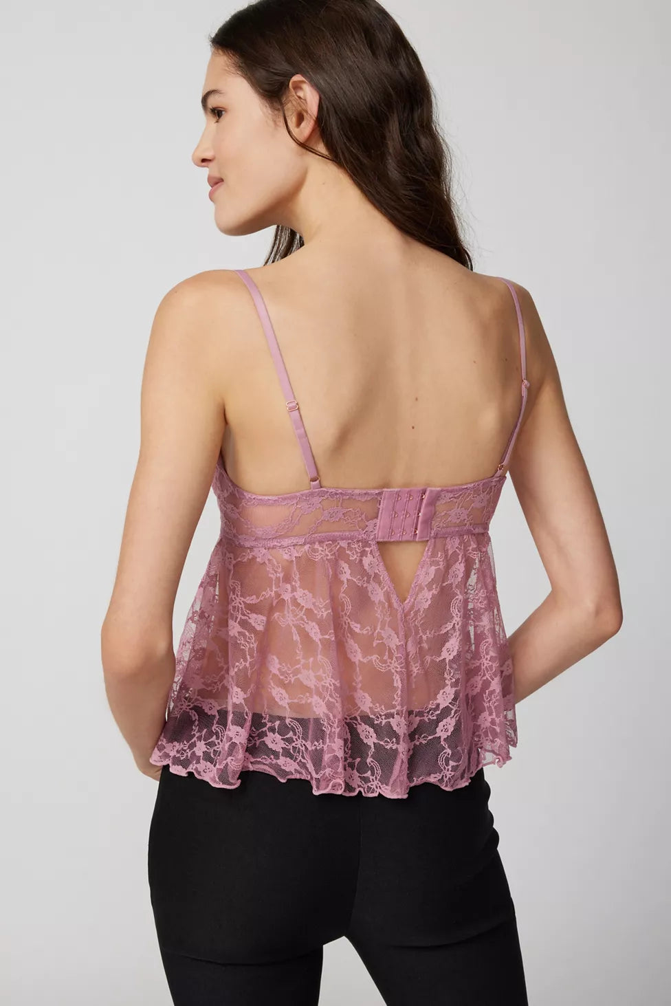 s, m, l | new with tags urban outfitter's cherie sheer lace babydoll cami